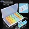 Seven-Day Pill Organizer: Morning, Noon, Night Portable Capsule Case with Large Capacity