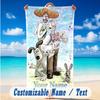 Beach Towel Custom Name Text, Quick Dry Large Towel For Beach HomeWallace & Gromit