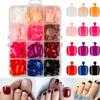 288 Stück Klebenägel für Zehennägel, kurz, quadratisch, falsche Zehennägel, Vollabdeckung, Acryl-Falschnägel für Füße, Falsche Zehennägel für Frauen, Dekor-Nagelzubehör