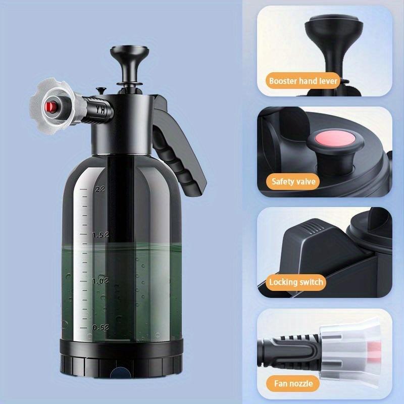 1 pz Spruzzatore Portatile per Autolavaggio 2L Flacone Spray Multiuso per Dettagli Auto Casa Giardino