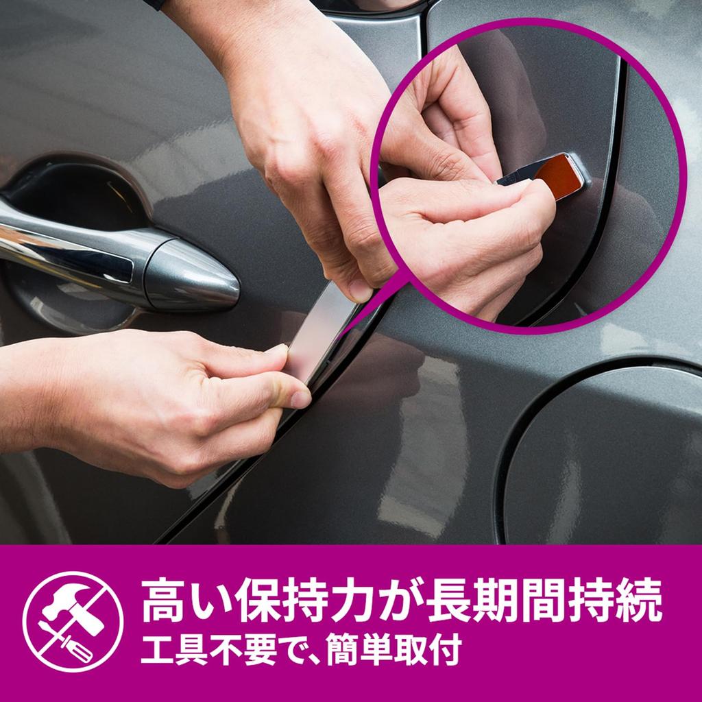 3M Strong Scotch Tape for Automotive Exterior Professional 15mm 4m Long Double-Sided Semi-Long Emblems, Grade, Wide, (SCA-15R)