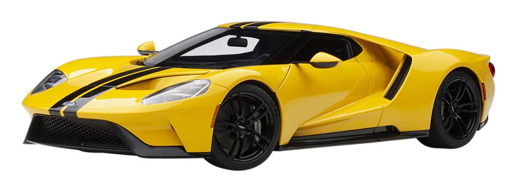 AUTOart Ford GT 2017 Stripe Finished Product 1/18 Yellow/Black