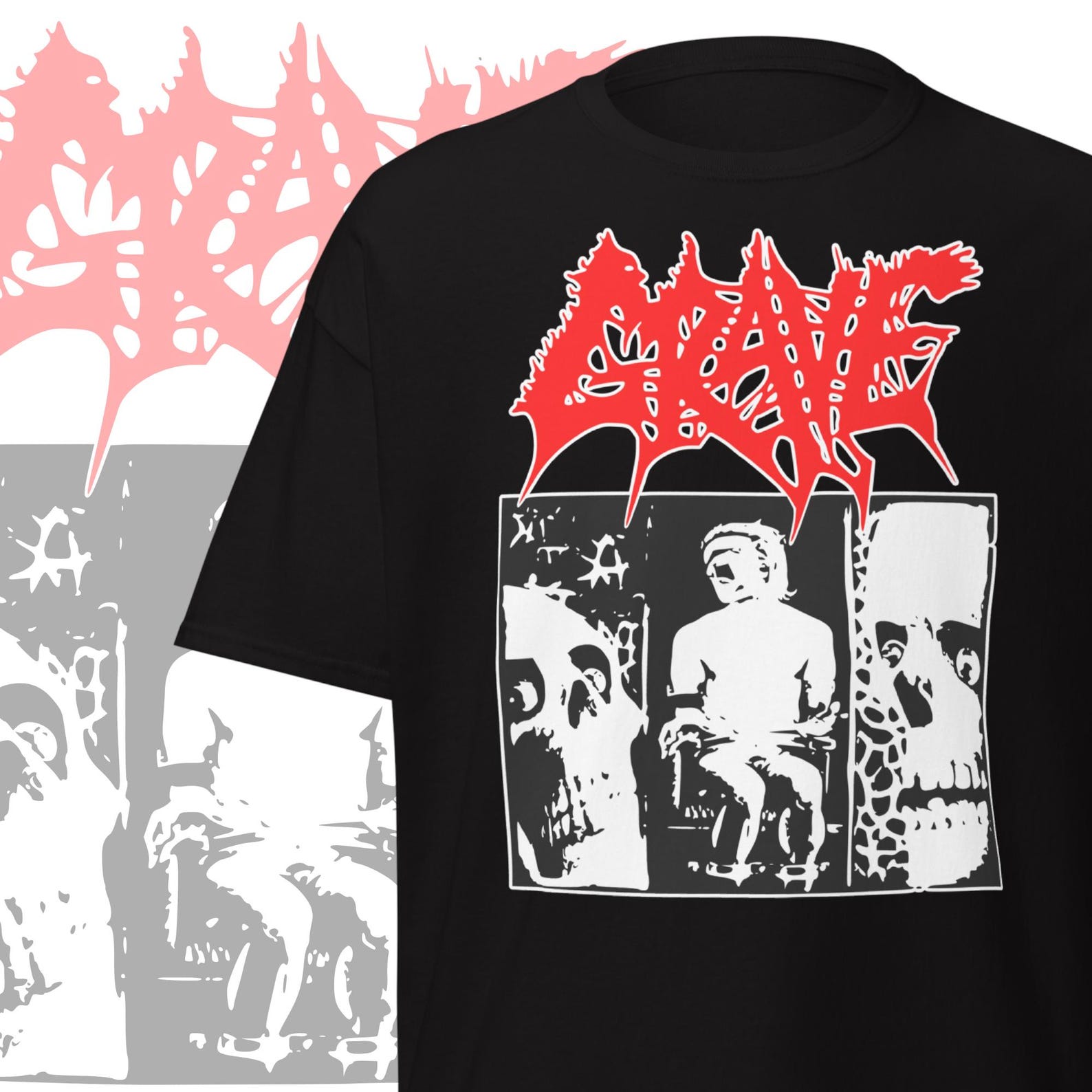 Grave Band T-Shirt Old School Metal Merch 3XL