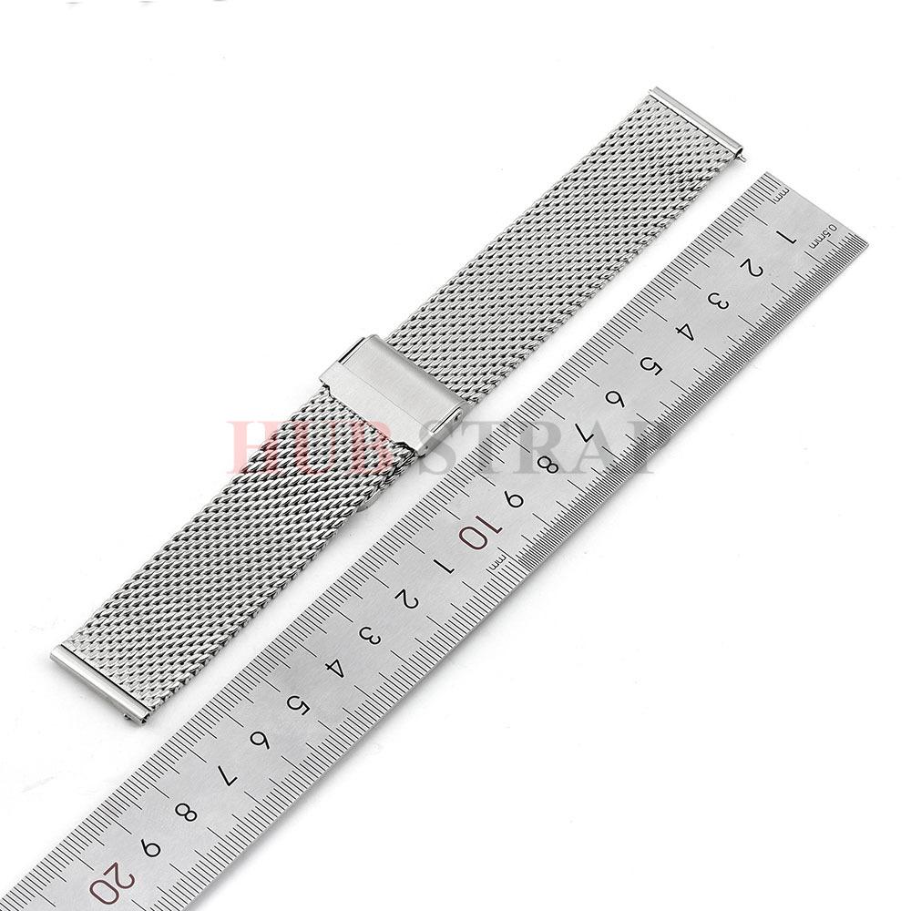 Schnellwechsel Milanese 1.0 Mesh Armband Universelles Armband 3 mm Dicke für Seiko 18 mm 20 mm 22 mm 24 mm Edelstahl-Uhrenarmband