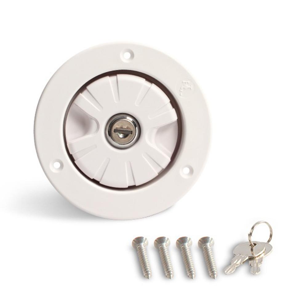 

RV Accessories Gravity Fresh Water Fill Hatch Inlet Filter Lockable Trailer Tank Caps Caravan Fillers Neck White Caravan Parts білий