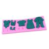 Diy 3D Cake Decorating Baby Clothes Shaped Fondant Sugar Cake Silicone Mold Art Tools