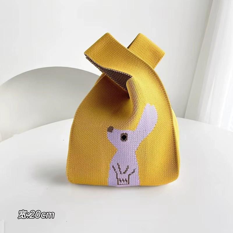 High quality thickened birthday banquet baby gift bag knitted bag gift woven bag handbag tote bag women's bag