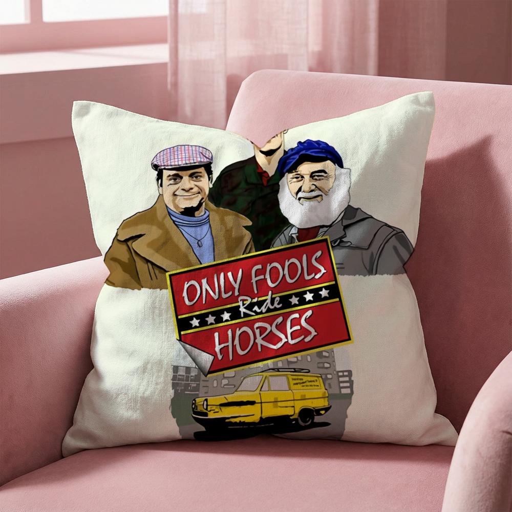 O-Only Fools And H-Horses Cushion Cover Multi-Scene Pillow Cover for Home & Car - Reversible, Soft & Durable for Daily Use