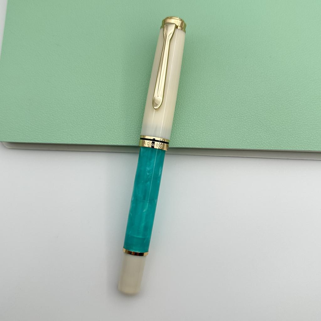 New ADMOK M800 Acrylic Piston Fountain Pen BOCK/Schmidt Soft Smooth No.6/35# Nib Inking Copy Students Writing Gift Pen