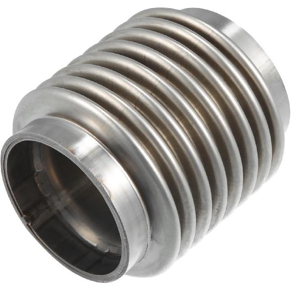 Car Exhaust Flexible Pipe, 50.8x82mm 2 x3.23  Exhaust Flex Connector Pipes Bellows Universal for Car Durable Stainless Steel Silver Tone Item