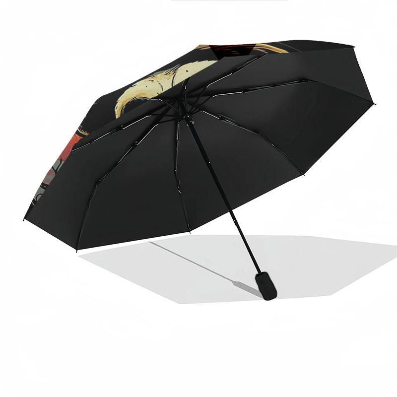 Jack Skellington Themed Automatic Opening and Closing Umbrella, Brightly Colored 8-rib Portable Umbrella, Suitable for Men and Women, A Perfect Gift F