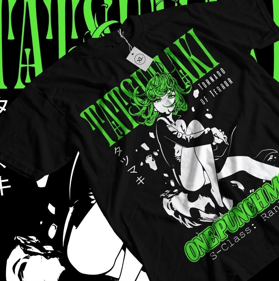 Tatsumaki Tshirt One Punch Unisex Anime Unisexga Villain Kawaii Waifu Shirt Black S