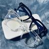 Computer Glasses Plastic Spectacle Frame Women/Men  cermin mata Anti Blue Light Round Eyewear Blocking Glasses Optical Eyeglass