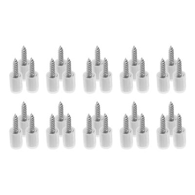 30PCS Self-Tapping Screws Shelf Support Pegs Bracket Screw With Non-Slip Sleeve Cabinet Shelf Pins Power Tool Accessories