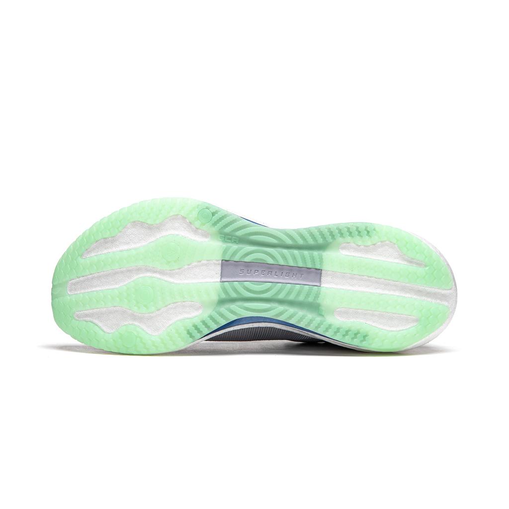 New LiNing Super Light 21 Cushioning Anti Slip Wear Resistant Breathability Low Top Running Shoes Women's Purple Smoke Blue ARBU002-34