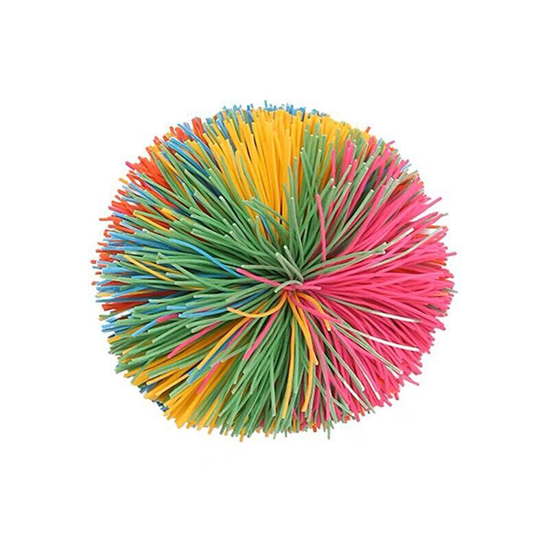 

Красочные надувные шарики для снятия стресса Радужный сенсорный шарик для непоседы Тяжелые шарики Детский эластичный шарик S:8cm（25g）