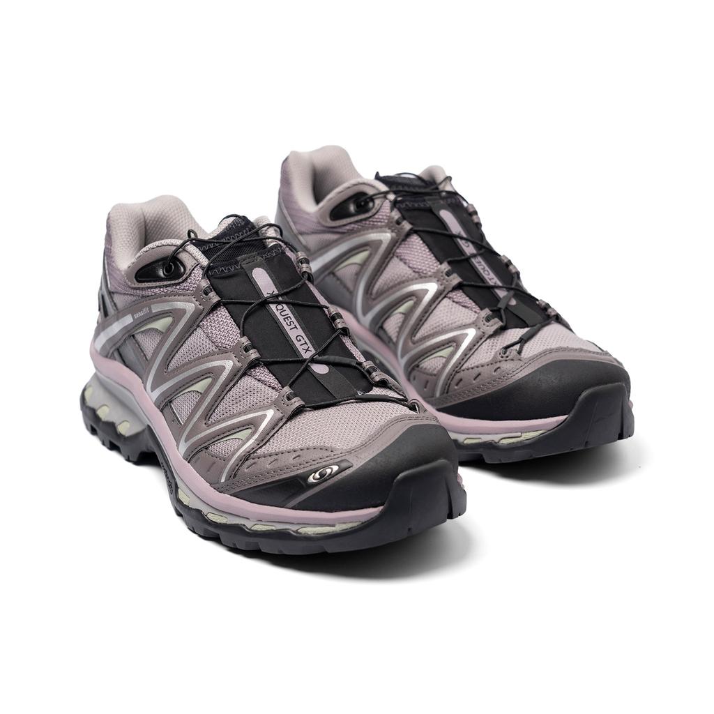 SALOMON Xt-Quest Gtx Lässige Stoßdämpfende Strapazierfähige Stützende Leichte Low-Top Laufschuhe Unisex Laufschuhe Möwengrau Braun Schwarz 491277