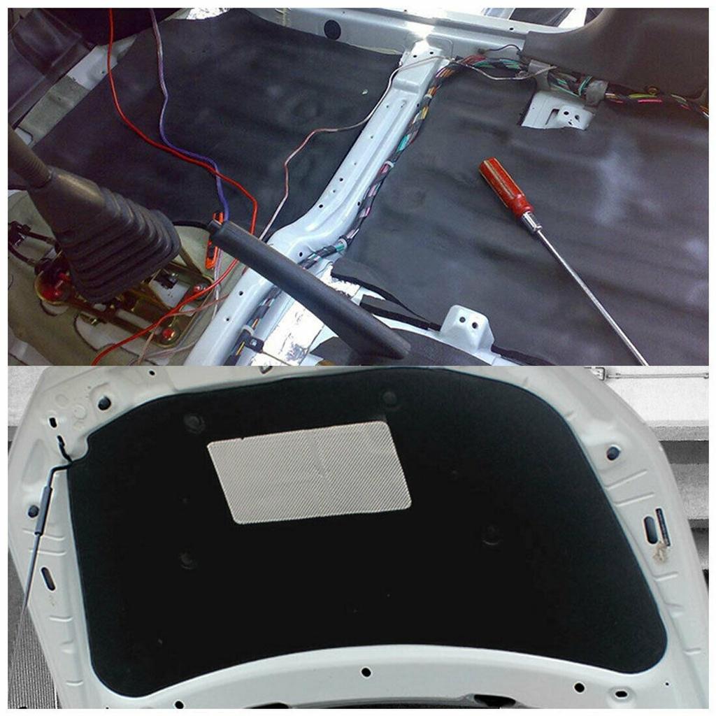 50x80 Cm Capotă Mașină Motor Izolare Termică Fonică Zgomot Tampoane Absorbante Scut Pad