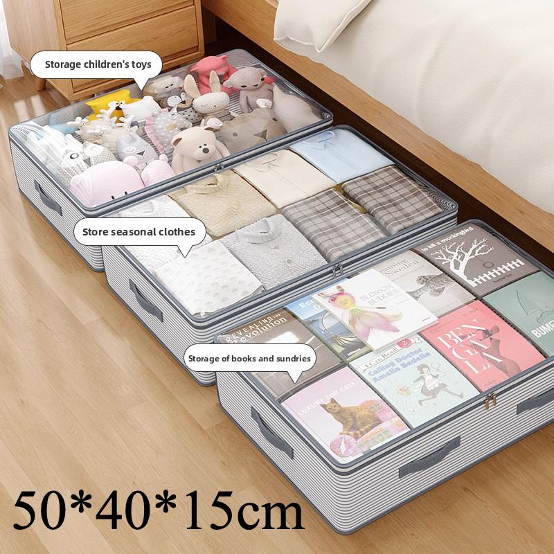 Clothing Storage Box, Household Large Capacity Clothing Sorting Box, Cotton Quilt Storage Bag, Moving Packing Bag