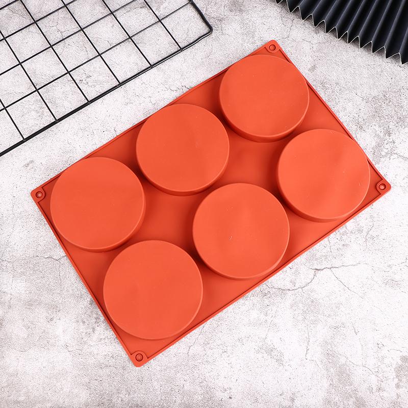 2/3/6 Löcher Runde Silikonform Kuchen Gebäck Backformen Gelee Pudding Seife Form Eis Kuchen Dekoration Werkzeug Scheibe Brotform