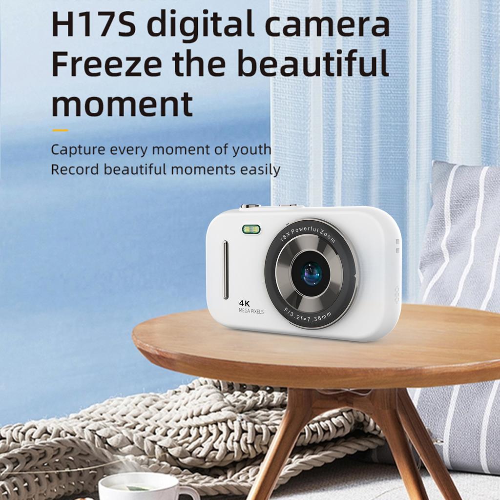4K Digital Camera Portable Digital Video Camera 48MP 2.8 Inch IPS Screen 16X Zoom Built-in Battery