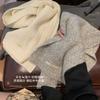 Winter Wool Soft Waxy Scarf Women'S Knitting Solid Color Retro Warm Thickened Windproof Shawl