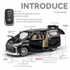 Authorized Version 1:24 Toyota Alphard Alloy Model Toy Car Metal Electric doors Opened Sound Light Models collection Boys‘ Gift EZ4