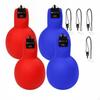 4 Stück Druckpfeife mit Lanyard Handbetrieben Weich