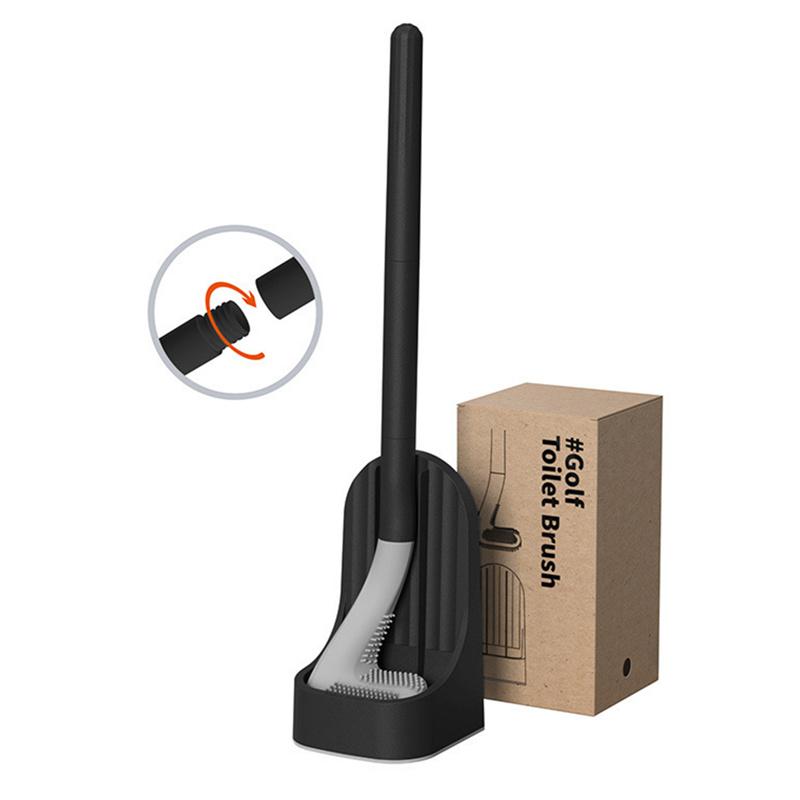 

Силиконовая щетина для унитаза Golf и держатель для сушки для хранения и организации ванной комнаты Инструмент для уборки ванной комнаты Аксессуары для туалета