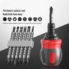 Labor-Saving Ratchet Screwdriver Set Dual-Purpose Short Shaped Radish Head High Hardness Screwdriver DIY Tools New