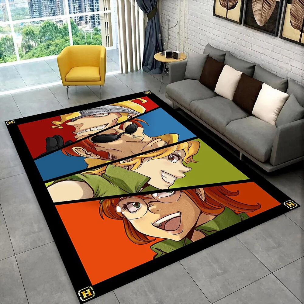 Klasyczna Gra Retro Metal Slug Dywanik Obszarowy dla Gracza, Dywan do Domu Salon Sypialnia Sofa Wycieraczka Dekoracyjna, Mata Podłogowa Antypoślizgowa do Zabawy dla Dzieci