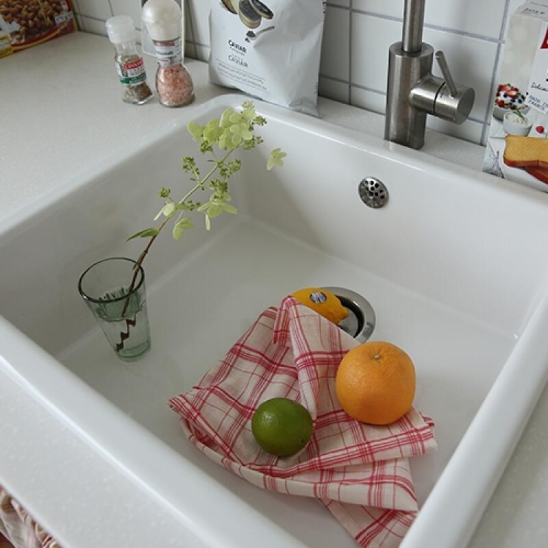 Flat Check Kitchen Cloth 2 Colors Navy check