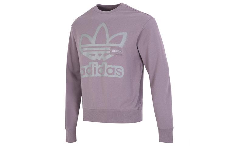 Adidas Originals Adi Color Sweatshirts Men s Purple Crew Neck Moderate Regular HS1997 S