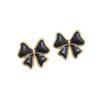 Colorful Drip Oil Butterfly Stainless Steel Earrings - Women's Fashionable and Versatile Simple Titanium Steel Design
