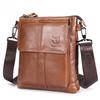 Neue Herrentaschen 100% Echtes Leder Umhängetasche Vertikal Trendig 10 Zoll iPad Schultertasche Aktentasche Lässig Reise Messenger Bag