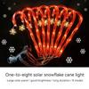 5PCS Solar Pathway Lights Outdoor Christmas Decorations Christmas Candy Garden Lights for Outdoor Garden Balcony Lawn Decoration