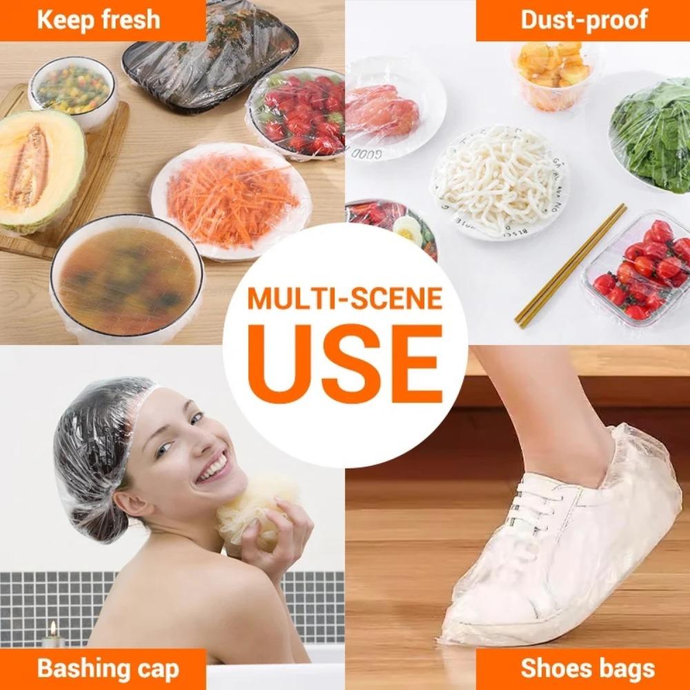Elastic Food Bowl Protective Cover Reusable Stretchable Food Cover Suitable Different Sizes Bowls Plates Kitchen Supplies