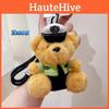 Traffic Police Firefighters Police Teddy Bears Plush Keychains Decorative Dolls