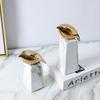 Nordic Luxury Golden Bird Ceramic Ornaments Home Decoration Living Room Modern Animal Sculpture Desktop Ornaments Unique Gift