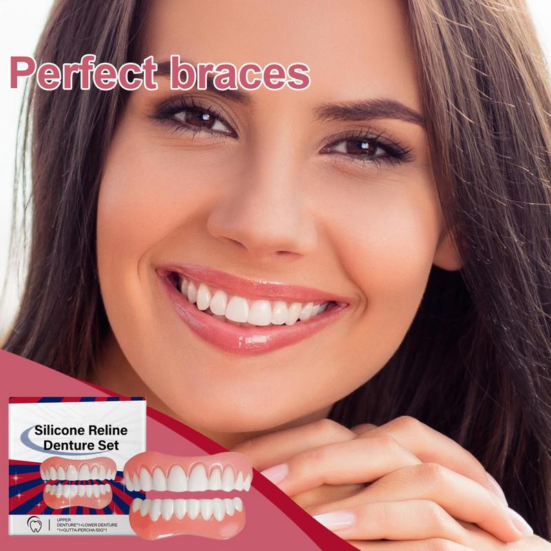 Silicone Denture Relin Es Kit Professional Denture Set Silicone Denture Set Relin Es Prothese Laugh Veneers Teeth Orthodontic