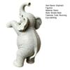 Cute Climbing Elephant Statue Small Elephant Planter Hugger Resin Hanging Animal Figurine Flower Pot Decoration for Garden Balcony Patio Lawn Home