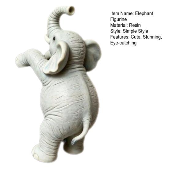 Cute Climbing Elephant Statue Small Elephant Planter Hugger Resin Hanging Animal Figurine Flower Pot Decoration for Garden Balcony Patio Lawn Home