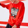 Fila Year Of The Tiger Collection Fun Pattern Sports Knit Pullover Letter Round Neck Sweatshirt Unisex Sweatshirt Legendary-Red F11U219203F-RD