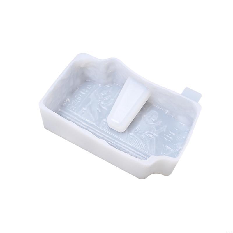 Egyptian Stone Sculpture Silicone Vase Molds for Epoxy Resin Flower Vase Gypsum Silicone Molds for Flower Arrangement X3UC