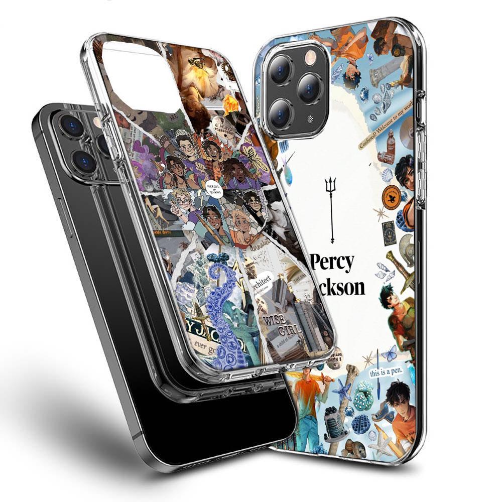P-Percy J-Jackson Poseidon Camp Half-Blood Phone Case For Iphone 16E 15 Pro 14 Plus 17Air 16 17 Pro Max 12 13 Mini X XS XR 7 8 S