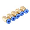 5PCS 3D Printer Accessories PC4 M6 Straight Through Pneumatic Joint Outer Diameter 4MM