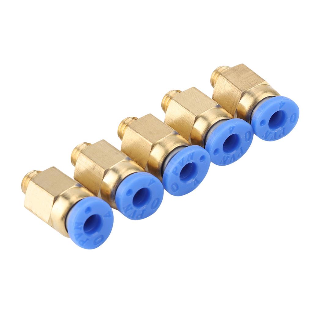 5PCS 3D Printer Accessories PC4 M6 Straight Through Pneumatic Joint Outer Diameter 4MM