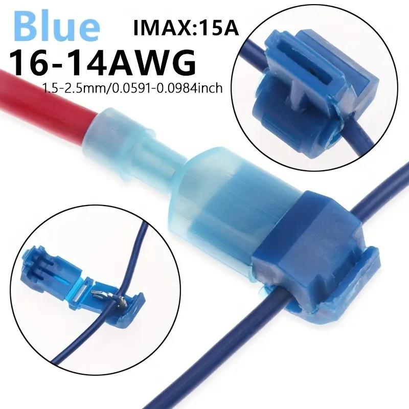 50pcs Quick Electrical Cable Connectors Lock Wire Terminals for Electric Connections, Fast Lead Terminal Connector