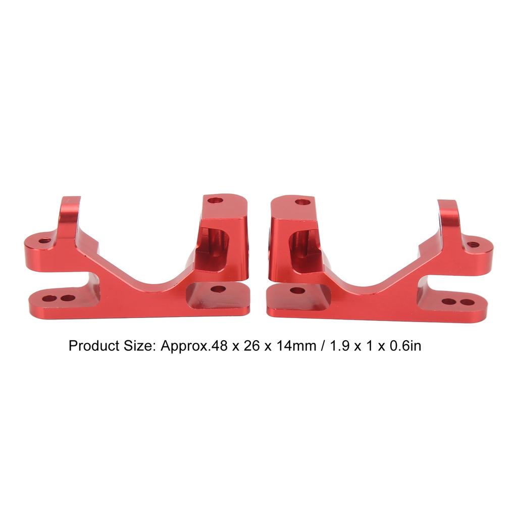 2PCS RC Caster Blocks   High Hardness Aluminum Alloy Front C Hub Carrier for   Rustler 4  1:10 RC Car