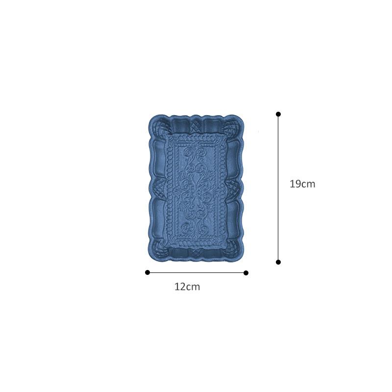 

Скандинавский деревянный поднос, поднос для хранения фруктов, десертов, органайзеры для ювелирных изделий, косметики, чайная тарелка в стиле ретро S синий